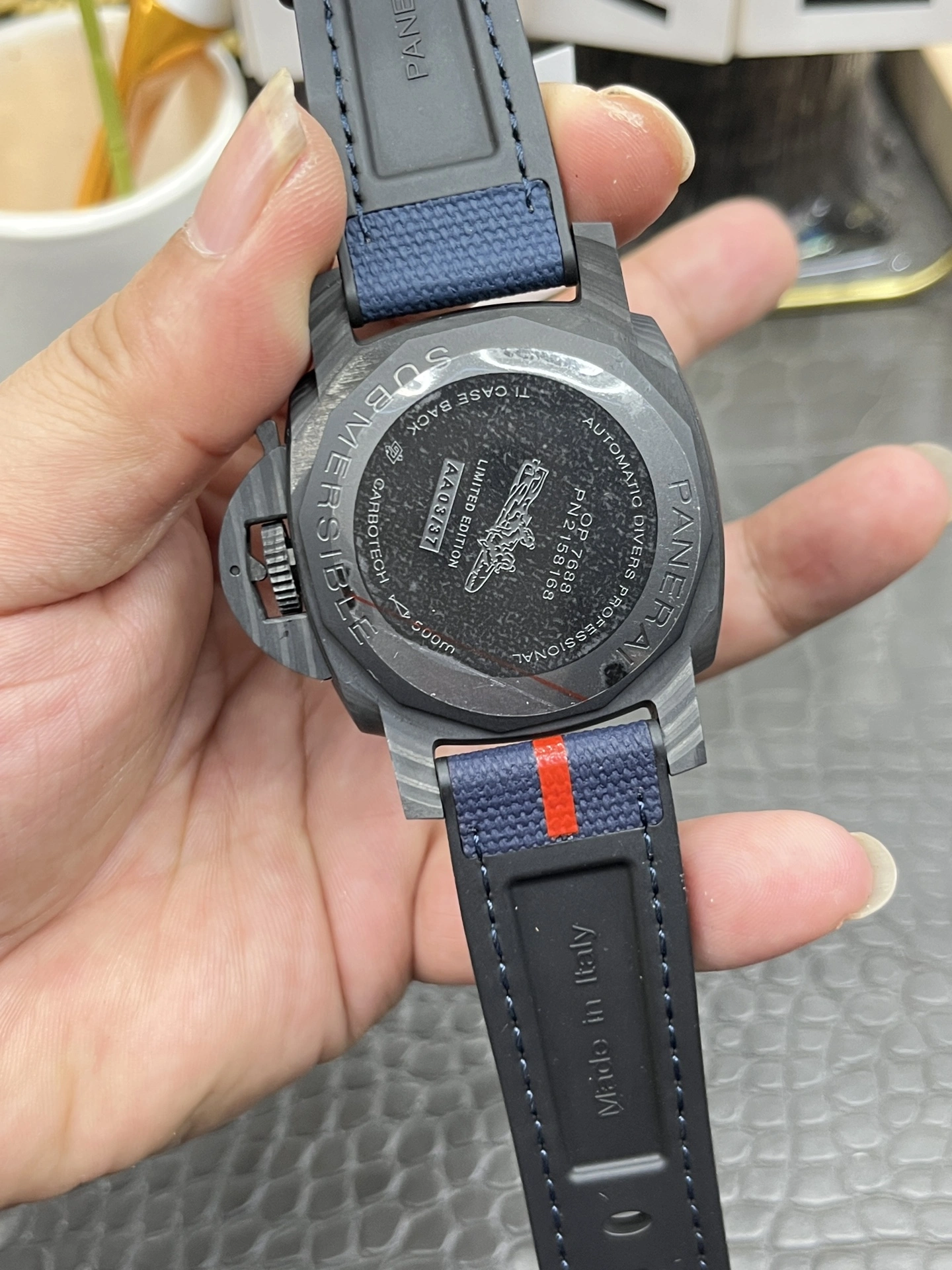 CBD Factory Panerai Submersible Luna Rossa Carbotech 42mm PAM01563 1:1 Super Clone – DDP.900 Movement Colorful 409